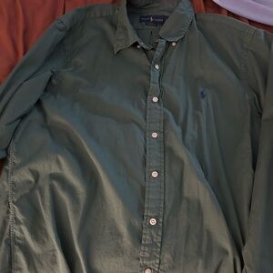 Polo by Ralph Lauren Green Casual Button Down Shirt